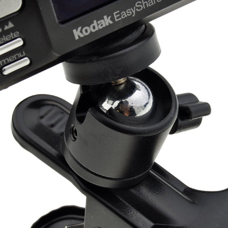 SLOW DOLPHIN Tripod Camera Clip Clamp Flash Reflector Holder Mount with 1/4 Inch Screw 360 Degree Swivel for Studio Backdrop Camera SLR, Digital SLR, Video Cameï¼ˆBlackï¼‰ - Image 3